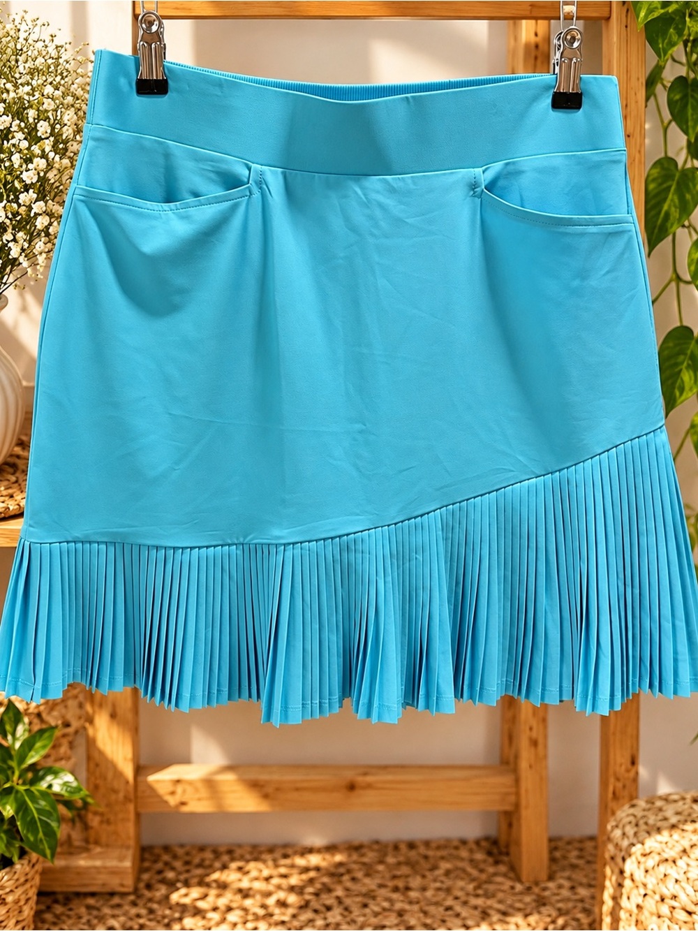Chico's Zenergy UPF Pleated Skort Blue Size Small/4